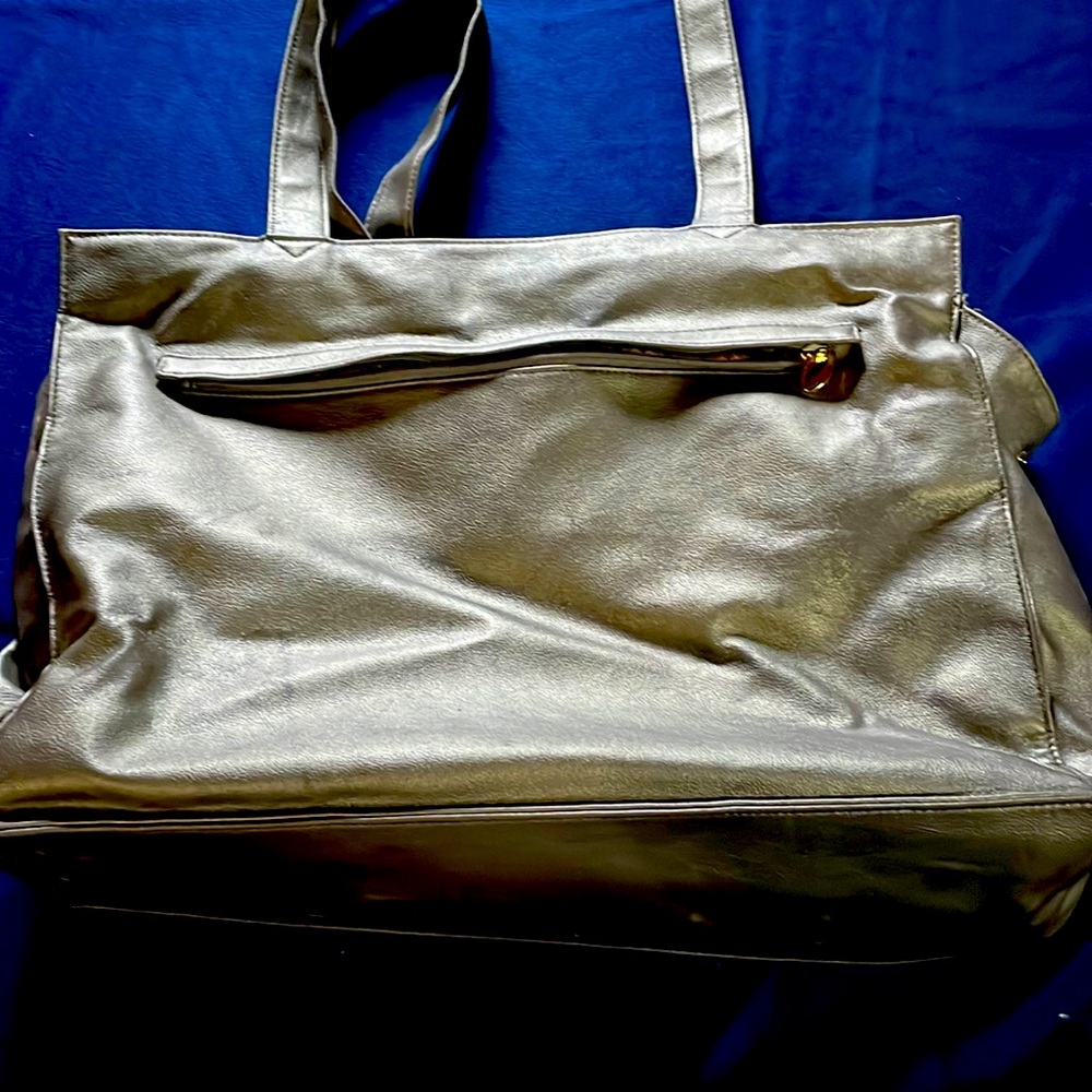 A big shinny bag.